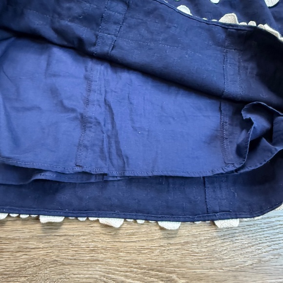 Lilly Pulitzer Augusta Shift Dress True Navy Anchors Jacquard Lace Trim Size 10 - Picture 11 of 14